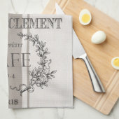 modern  frans café theedoek (Quarter Fold)