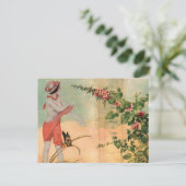 Modern Frans collage Briefkaart (Staand voorkant)