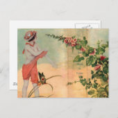 Modern Frans collage Briefkaart (Voorkant / Achterkant)