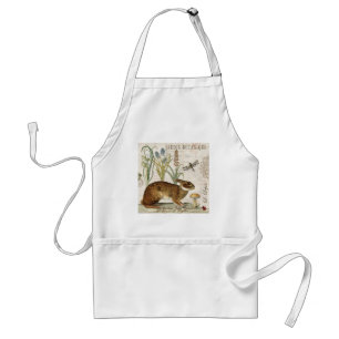 modern  frans konijn in de tuin standaard schort