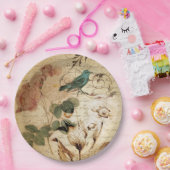 Modern  Frans Scripts vogelbotanisch Papieren Bordje (Feest)