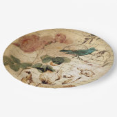 Modern  Frans Scripts vogelbotanisch Papieren Bordje (Gekanteld)