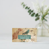 Modern Frans Scripts vogelbotanisch Visitekaartje (Staand voorkant)