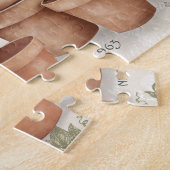 Modern  Frans tuinkonijn Legpuzzel (Zijkant)