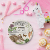 Modern  Frans tuinkonijn Papieren Bordje (Feest)