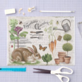 Modern  Frans tuinkonijn Tissuepapier (Craft)