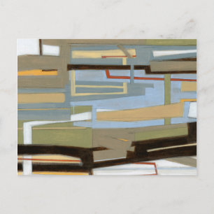 Modern Free Expression Painting by Norman Wyatt Briefkaart