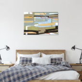 Modern Free Expression Painting by Norman Wyatt Canvas Afdruk (Insitu (Slaapkamer))