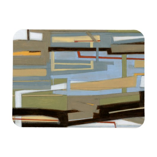 Modern Free Expression Painting by Norman Wyatt Magneet (Horizontaal)