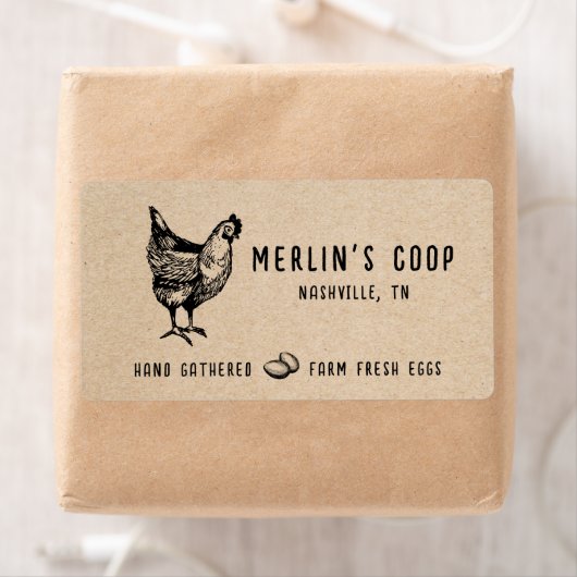 Modern Fresh Eggs - Egg Carton Label (Insitu)