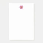 Modern Fresh Pink Daisy her Desk Post-it® Notes (Voorkant)