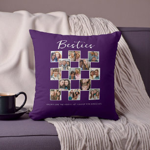Modern Friend Memories Photo Collage Kussen