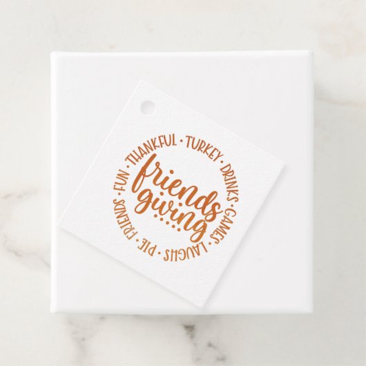 Modern Friendsgiving Bedankjes Labels (In situ)