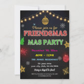 Modern Friendsmas Holiday Party Invitation Kaart (Voorkant)