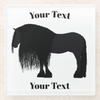 Modern Friesian Horse Illustratie