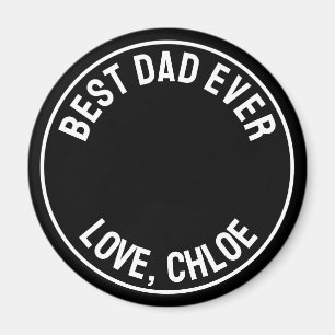 Modern Fun Beste Papa Ooit Foto Magneet