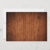 Modern Fun Calligraphy Wood 3 Foto Feestdagenkaart (Achterkant)