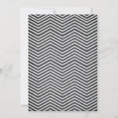 Modern Fun Chalkboard Chevron Barbecue Party Kaart (Achterkant)