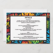 Modern Fun Comic Book Photo All in Wedding Kaart (Achterkant)