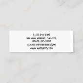 Modern Fun Comic Book WHAM Mini Visitekaartje (Achterkant)