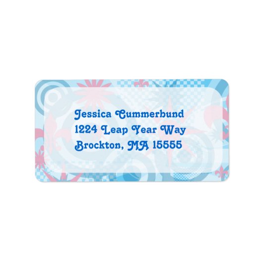 Modern Fun Indie Vibes Art Design Look Etiket (Voorkant)