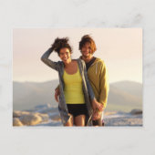 Modern Fun Photo Comic Book Bruiloft Uitnodiging Briefkaart (Achterkant)