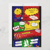 Modern Fun Retro Bachelor Vegas Comic Story Kaart (Voorkant)