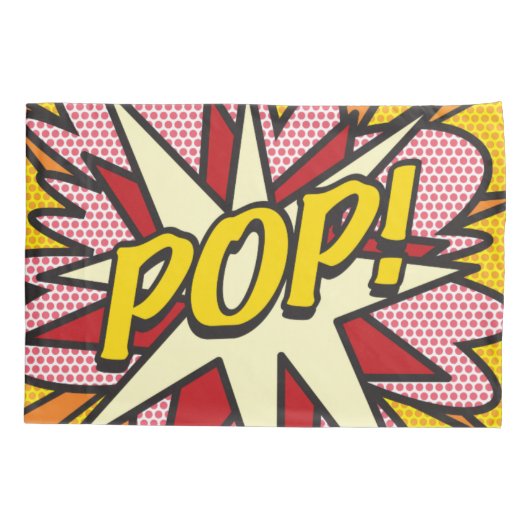 Modern Fun Retro Stripboek Pop Art POP Kussensloop (Achterkant)