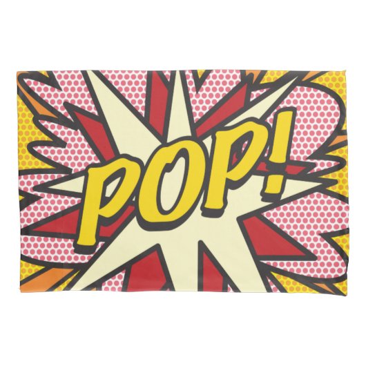 Modern Fun Retro Stripboek Pop Art POP Kussensloop (Voorkant)