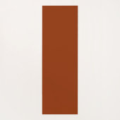 Modern Fun Terracotta Polka Dots Name Yogamat (Achterkant)