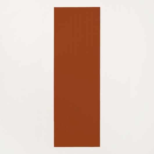 Modern Fun Terracotta Polka Dots Name Yogamat (Achterkant)