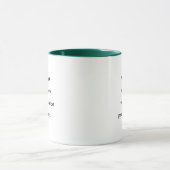Modern Fun Trendy Typography Quote Two-Tone Coffee Mok (Midden)
