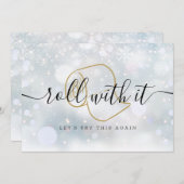 Modern Fun Wijzig de datum Nieuw Plan Update Save The Date (Voorkant / Achterkant)