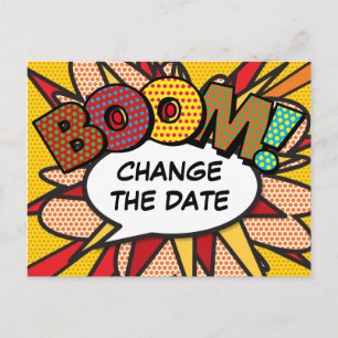 Modern Fun Wijzig de datum stripboek Briefkaart