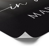 Modern Funeral Photo Script Welcome Sign Poster (Hoek)