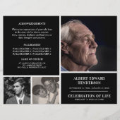 Modern Funeral Service Programme Celebration of Li Flyer (Voorkant)