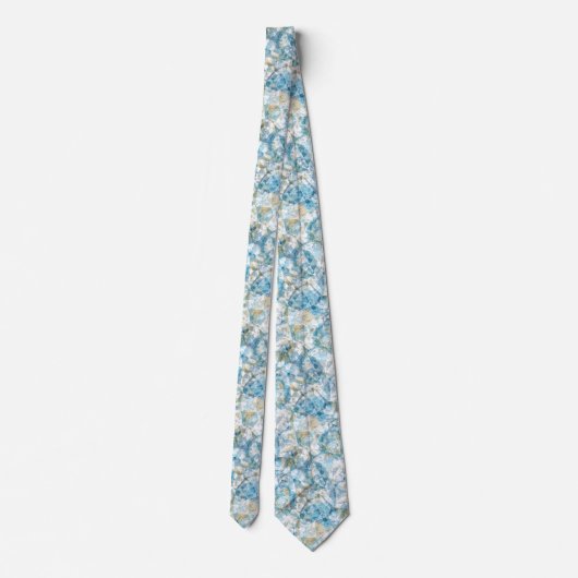 Modern Funky Cool Retro Polygon Mosaic Pattern Stropdas (Achterkant)
