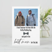 Modern Funny Best Man Voorstel (Staand voorkant)