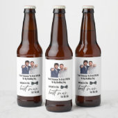 Modern Funny Best Man Voorstel Bier Etiket (Flessen)