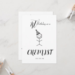 Modern Funny Chemist Pharmacist Birthday Card Kaart