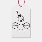 Modern Funny Chemist Pharmacist Birthday Chemistry Cadeaulabel (Achterkant)