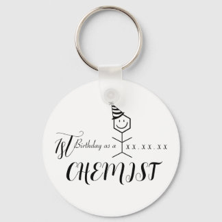 Modern Funny Chemist Pharmacist Birthday Chemistry Sleutelhanger