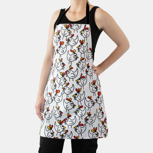 Modern Funny Chicken Schort Over Print (Insitu)