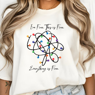 Modern Funny Christmas T-shirt Fun Minimal Schatti