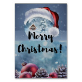 Modern funny cute Christmas reindeer      Kaart (Achterkant)