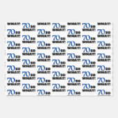 Modern Funny Quote Typografie 70th Birthday Inpakpapier Vel (Voorkant)