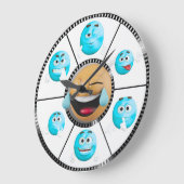 Modern Funny Wall Clock Grote Klok (Hoek)