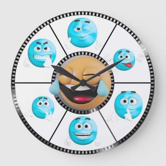 Modern Funny Wall Clock Grote Klok (Voorkant)