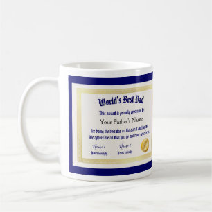 Modern Funny World's Best Pap Certificate Koffiemok