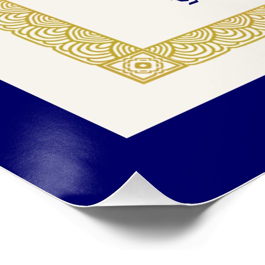 Modern Funny World's Best Pap Certificate Perfect Poster (Hoek)